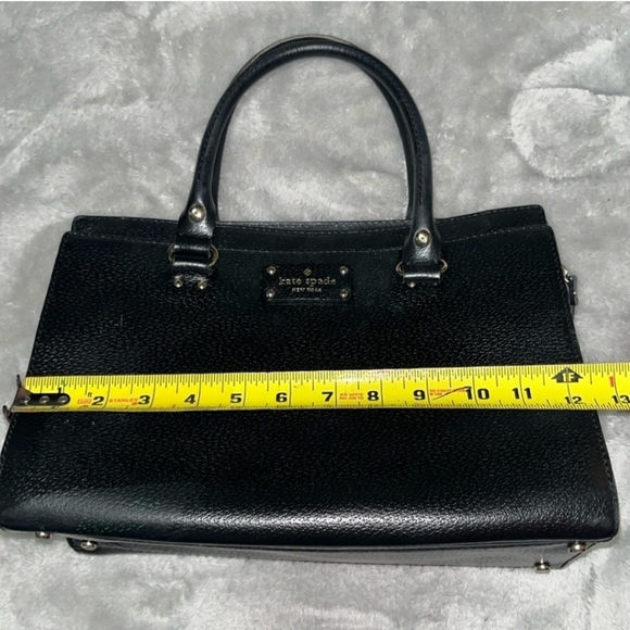 Kate Spade ♠️ Black Pebbled Leather Handbag & Wallet SET - Picture 3 of 16